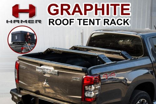 GRAPHITE ROOF TENT RACK MISUBISHI TRITON 4X4