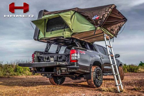 GRAPHITE ROOF TENT RACK MISUBISHI TRITON 4X4