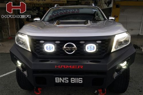 M-SERIES BULL BAR (DOUBLE LIGHTS) NISSAN NAVARA 4X4