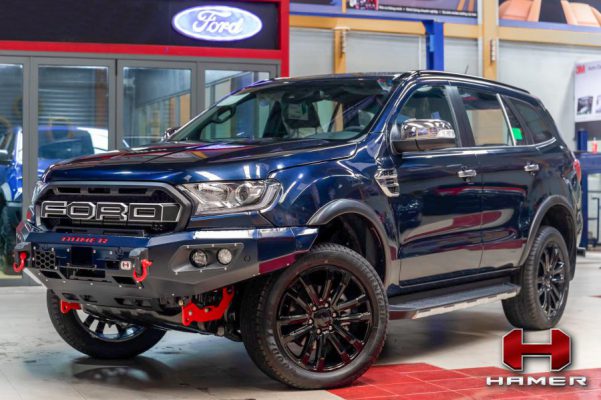 HAMER KING SERIES BULL BAR IN BLACK FOR FORD EVEREST