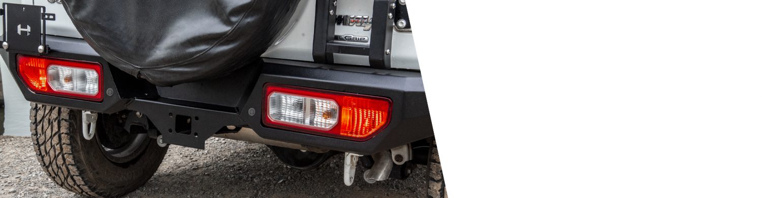 HAMER REAR BUMPER FOR SUZUKI JIMNY IN BLACK - BANNER HOME