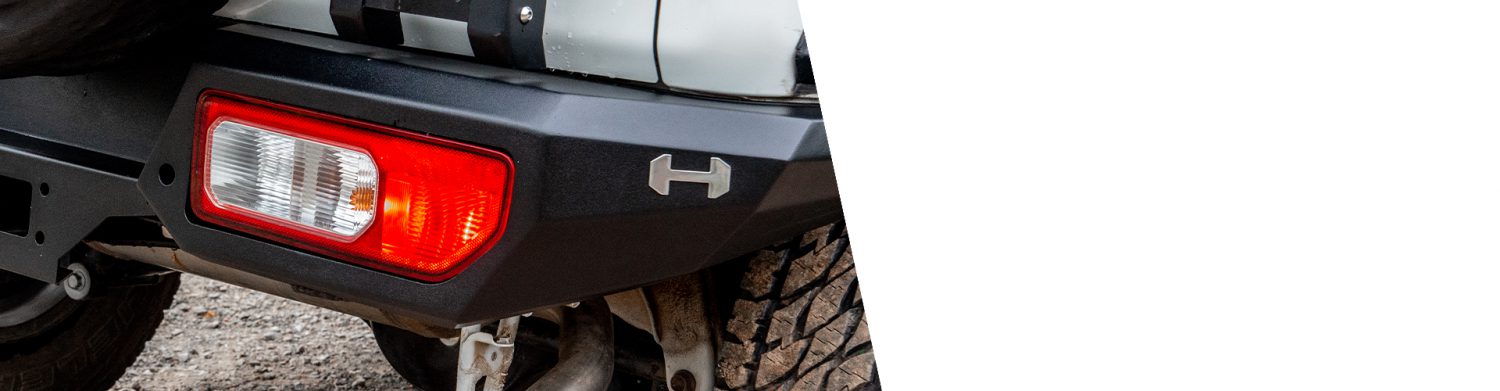 HAMER REAR BUMPER FOR SUZUKI JIMNY IN BLACK - BANNER HOME