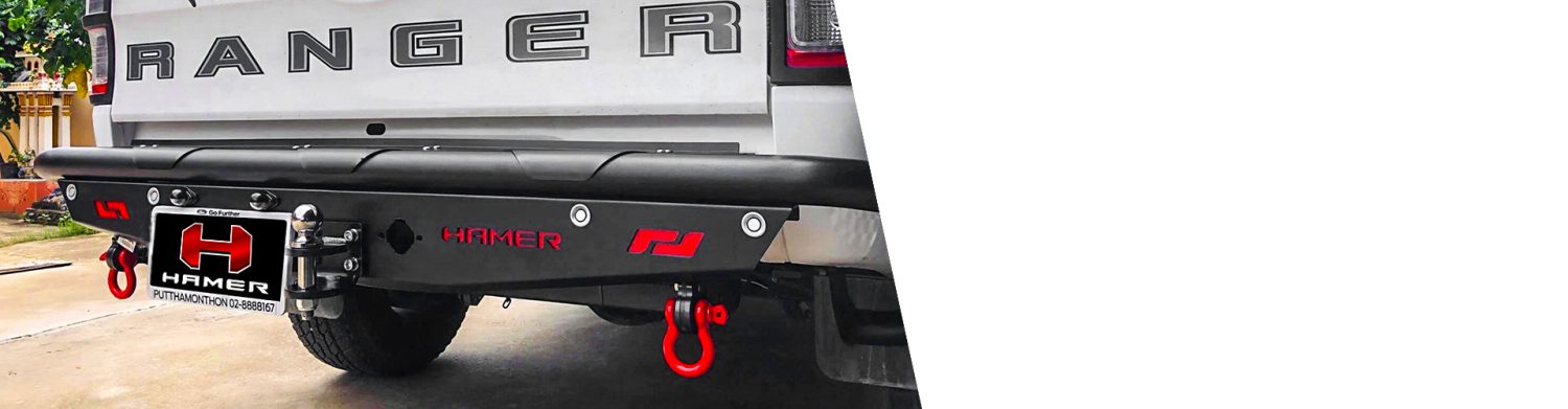 HAMER RS-SERIES REAR BUMPER IN BLACK - BANNER HOME