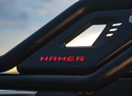 HAMER NIGHT FURY SERIES ROLL BAR IN BLACK - BANNER HOME