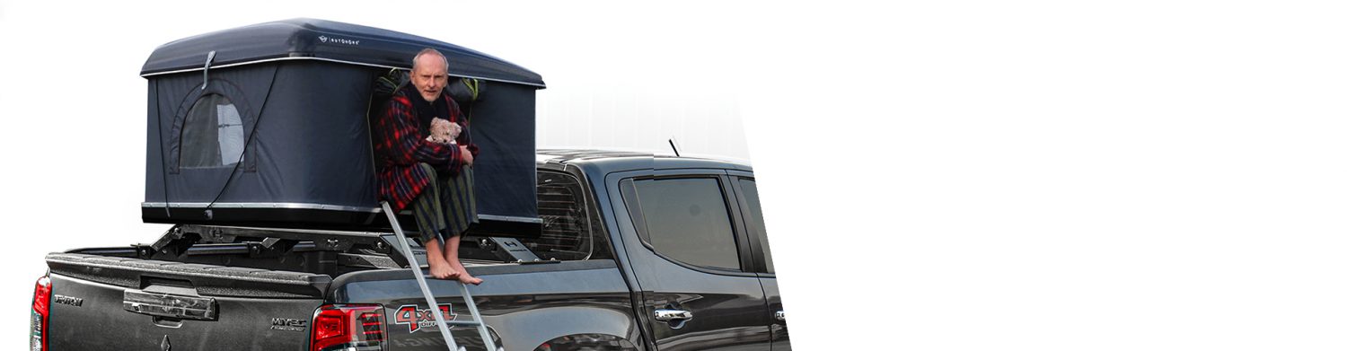 HAMER GRAPHITE SERIES ROOF TENT RACK IN BLACK - BANNER HOME