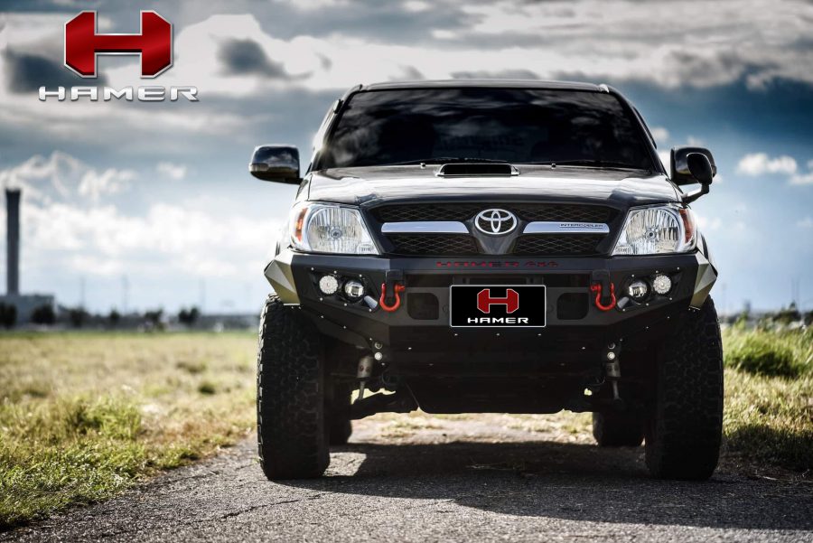 HAMER KING SERIES BULL BAR IN BLACK FOR TOYOTA HILUX VIGO