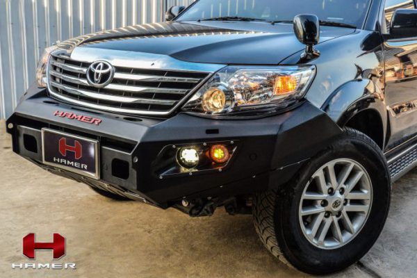 HAMER M-SERIES BULL BAR ( DOUBLE LIGHTS ) IN BLACK FOR TOYOTA FORTUNER 2012-2015