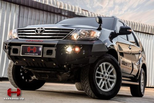 HAMER M-SERIES BULL BAR ( DOUBLE LIGHTS ) IN BLACK FOR TOYOTA FORTUNER 2012-2015