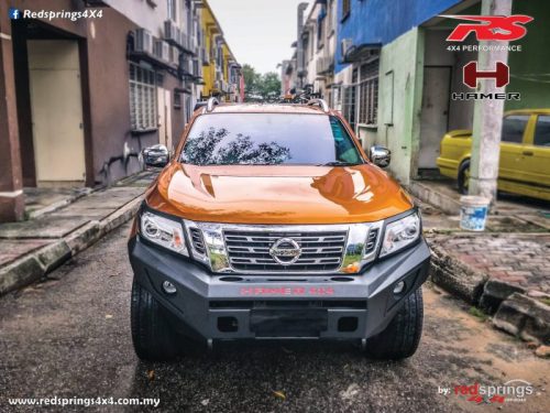 HAMER M-SERIES BULL BAR (SINGLE LIGHT) FOR NISSAN NAVARA NP300