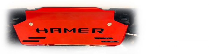 HAMER SKID PLATE IN RED - BANNER HOME