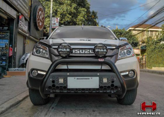 HAMER STORM NUDGE BAR IN BLACK FOR ISUZU MU-X 2017-2019