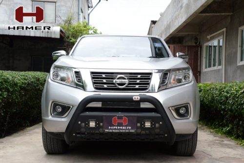 HAMER STORM NUDGE BAR IN BLACK FOR NISSAN NAVARA NP300/D40