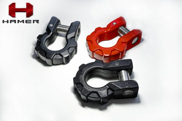 HAMER ULTIMATE SHACKLE IN BLACK AND RED FOR ANY CAR ACCESSORY