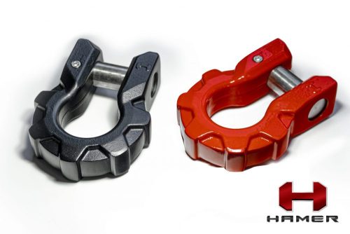 HAMER ULTIMATE SHACKLES IN BLACK AND RED FOR ALL CAR MODELS