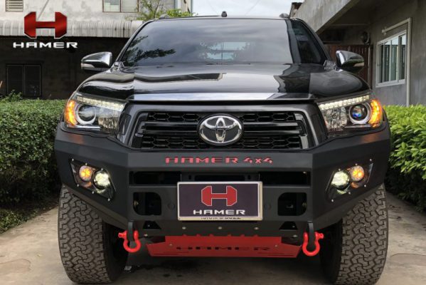 HAMER M-SERIES BULL BAR (DOUBLE LIGHT) TOYOTA HILUX ROCCO