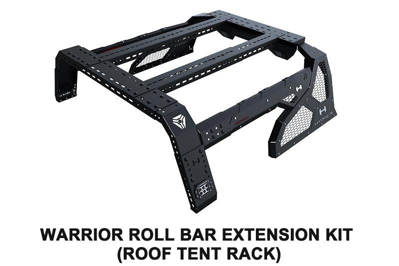 Hamer Warrior Roll Bar Extension Kit (Roof tent rack)