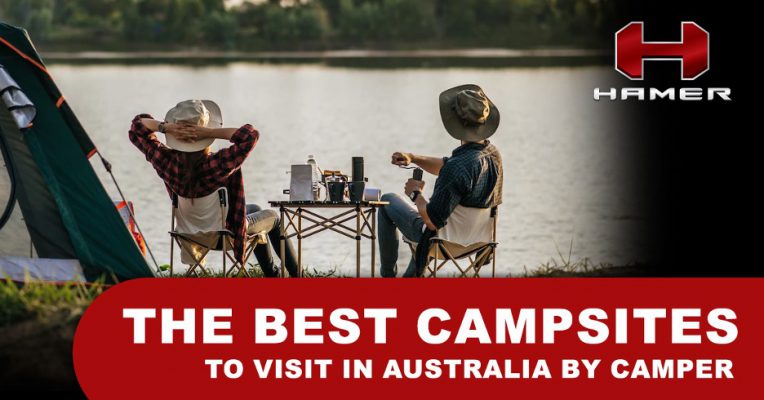 two people camping in Australia