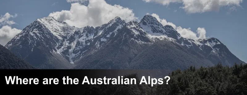 australian alps with snow