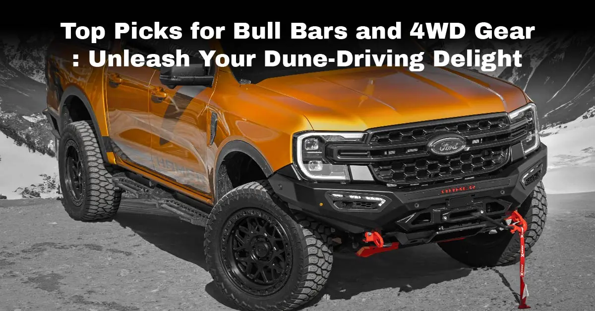 orange ford ranger with hamer bull bar