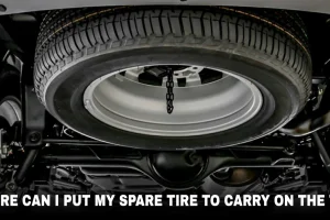 spare tire under the car